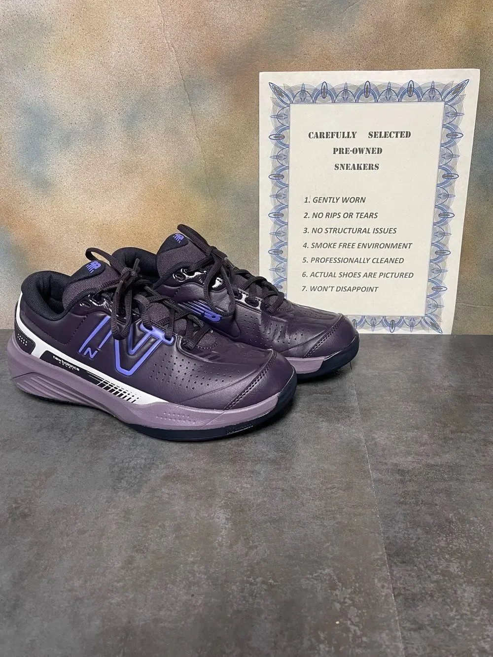 New Balance 696v5 Women’s Wide Plum Purple Tennis Shoes Size 9D